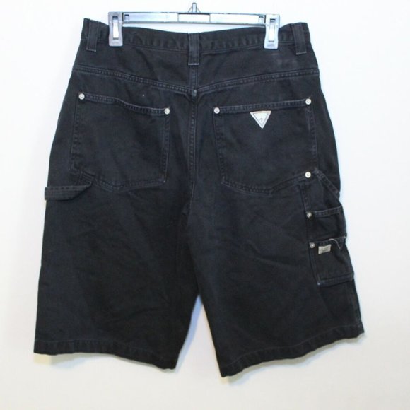 Guess Jeans 90's Vtg Denim Carpenter Shorts H10863 - Picture 4 of 10